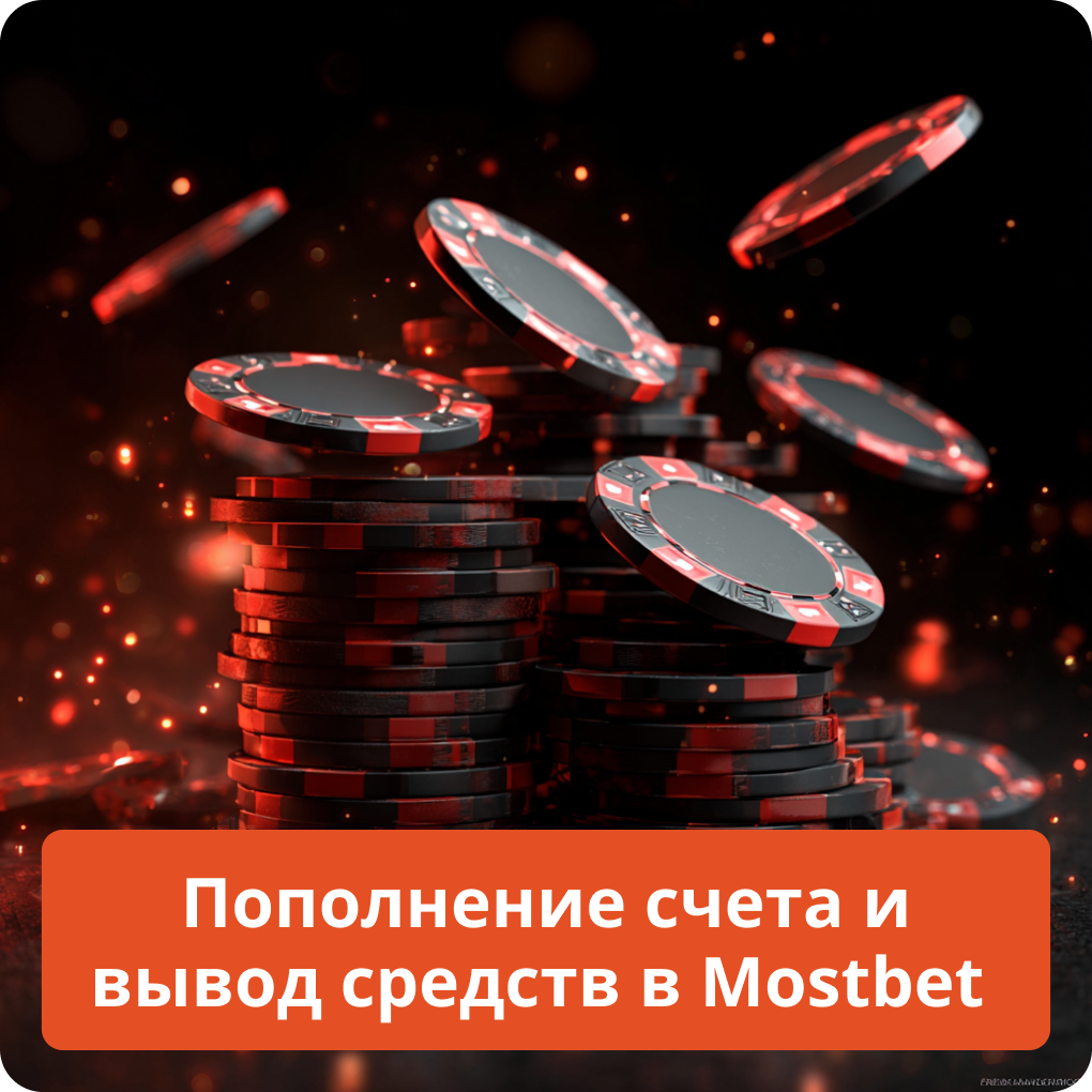 Пополнение счета и вывод средств в Mostbet