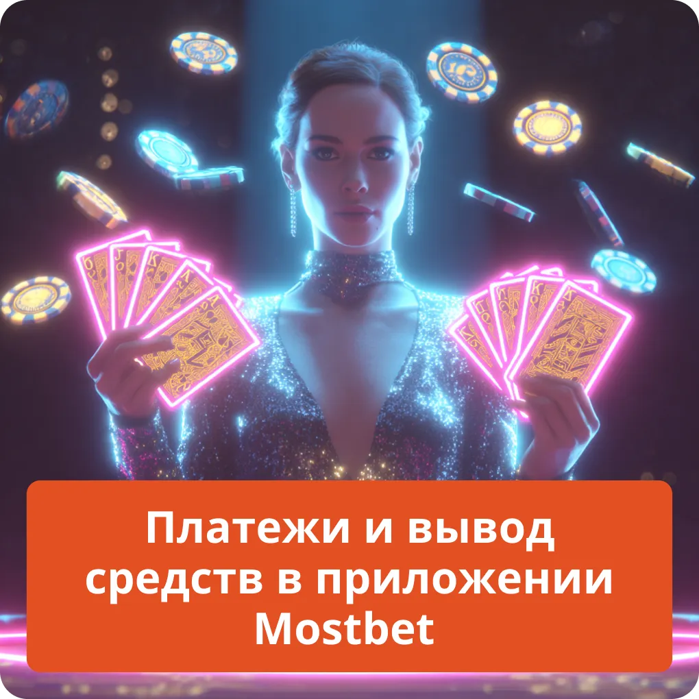 Платежи и вывод средств в приложении Mostbet